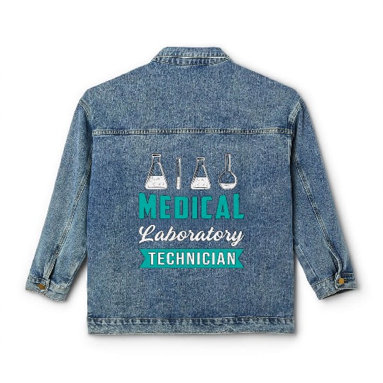 Medical Laboratory Technician Science Lab Tech Classic Women's Denim Jackets