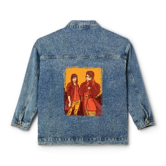 Pilots women art Pilots women art gift inspiration Classic Women's Denim Jackets
