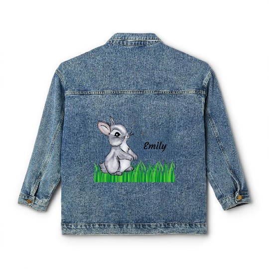 Bunny Name Gift Emily Classic Women's Denim Jackets