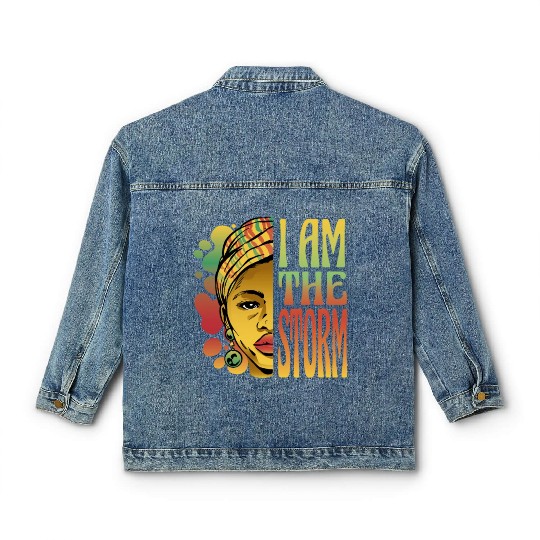 I'm the storm I'm the storm gift inspiration store Classic Women's Denim Jackets