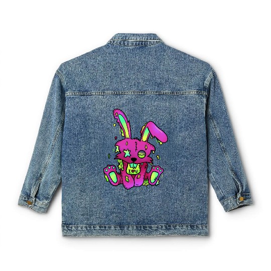 Toxic Bunny Classic Women's Denim Jackets