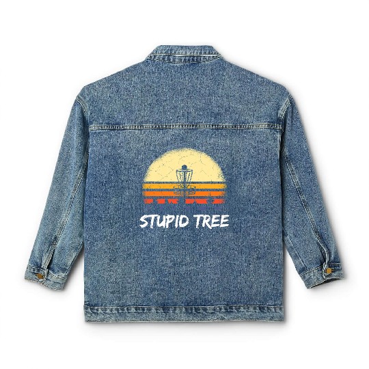 Disc Golf Stupid Tree Classic Women's Denim Jackets Classic Women's Denim Jackets Discgolf Classic Women's Denim Jackets
