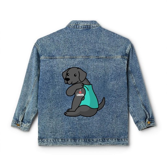 Great Dane I Love Grandma Classic Women's Denim Jackets