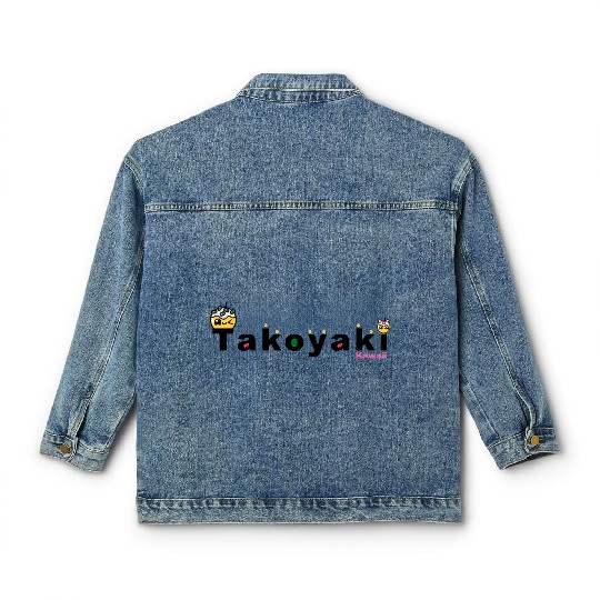 Kawaii Takoyaki Cute Japanese Food Vintage Design Classic Women's Denim Jackets