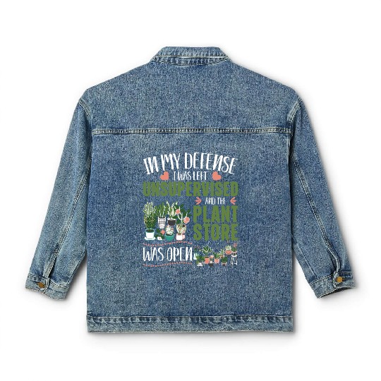 Harvest Flowers And Relax And Chill Planting Gifts Classic Women's Denim Jackets