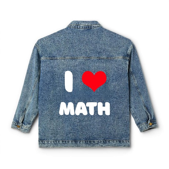 I love math Classic Women's Denim Jackets