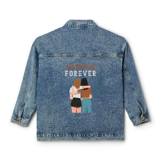 Cool Friends forever Classic Women's Denim Jackets for friendship day to you