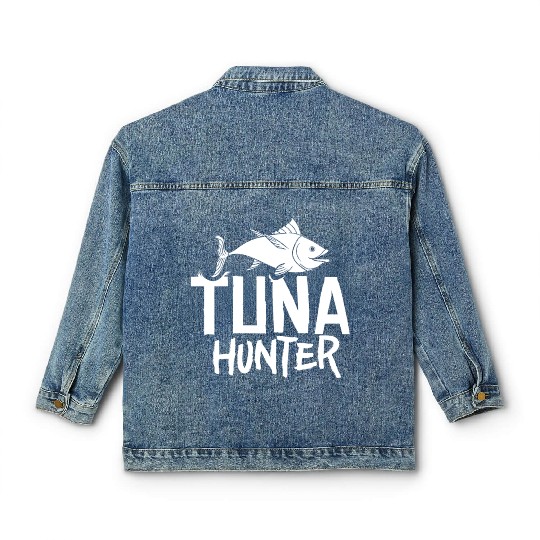 Red Tuna Fish Bluefin Fishing Salad Classic Women's Denim Jackets