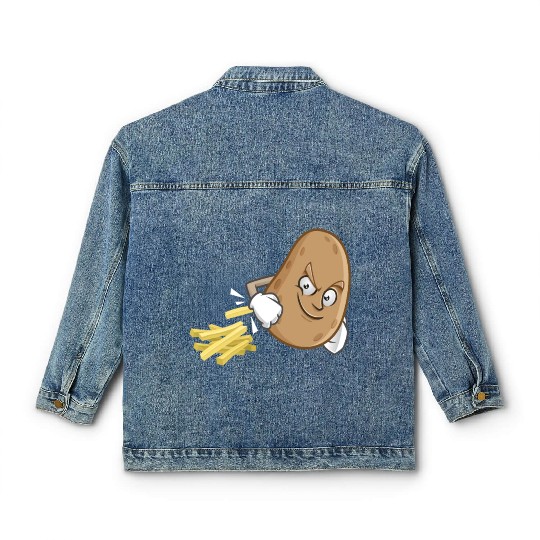 French Fries Potato Fries Classic Women's Denim Jackets