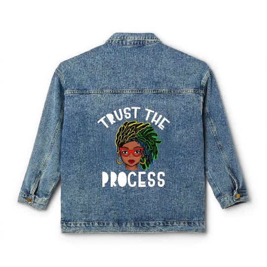 Naturally Loc's Trust The Process Classic Women's Denim Jackets