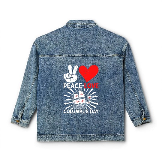 Columbus Day Italian Pride Classic Women's Denim Jackets