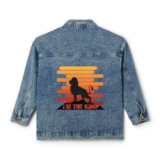 I'm The King - Lion King Of The Jungle Classic Women's Denim Jackets