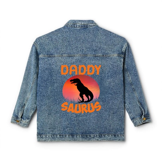 Daddysaurus Papasaurus Classic Women's Denim Jackets