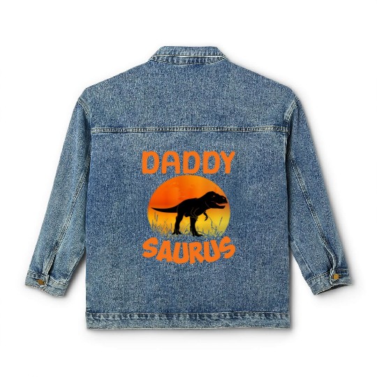 Daddysaurus Papasaurus Classic Women's Denim Jackets