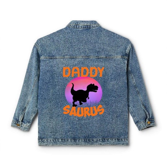 Daddysaurus Papasaurus Classic Women's Denim Jackets