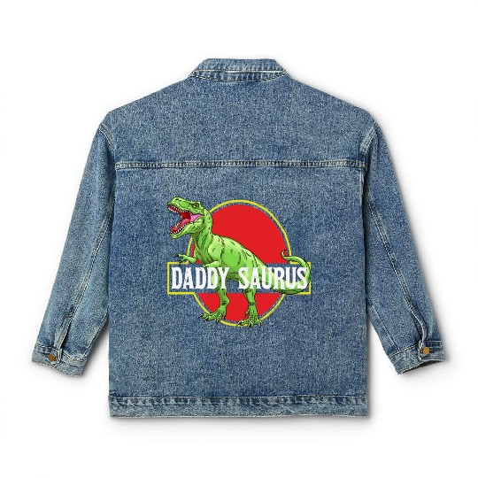 Daddysaurus Papasaurus Classic Women's Denim Jackets