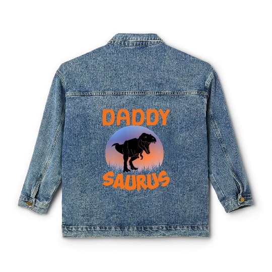 Daddysaurus Papasaurus Classic Women's Denim Jackets