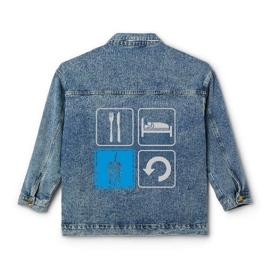 Boba Tea Repeat daily Classic Women's Denim Jackets