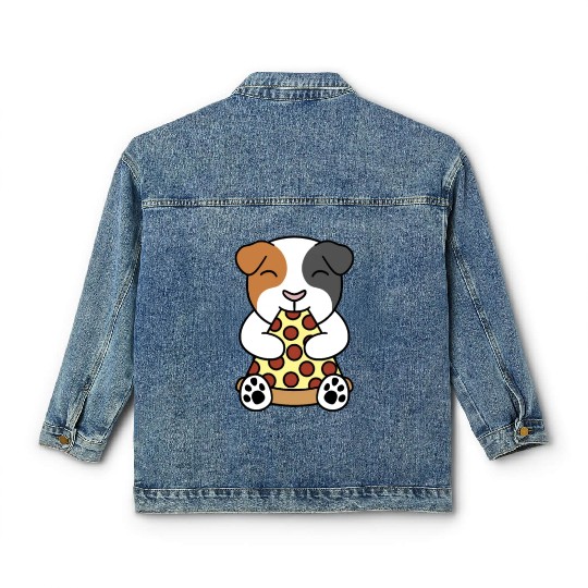 Guinea Pig Pizza Lover Classic Women's Denim Jackets