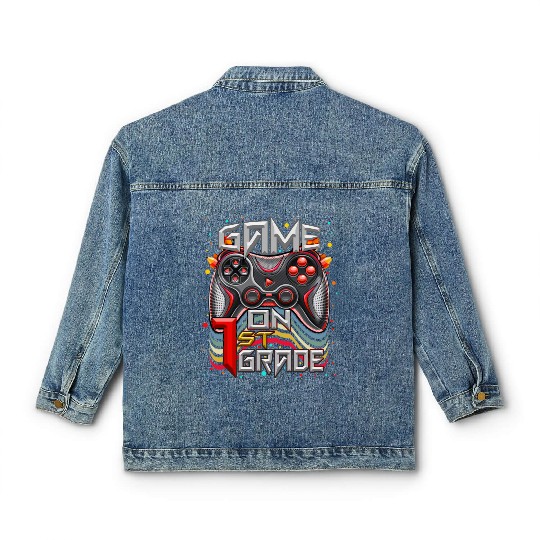 1st Video Game Boy Classic Women's Denim Jackets Video Game Back to School