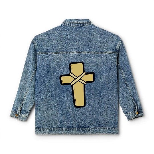 Cross / Christian cross Classic Women's Denim Jackets