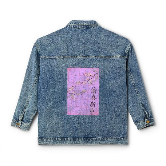 Japan Cherry Blossom Festival Gardener Classic Women's Denim Jackets