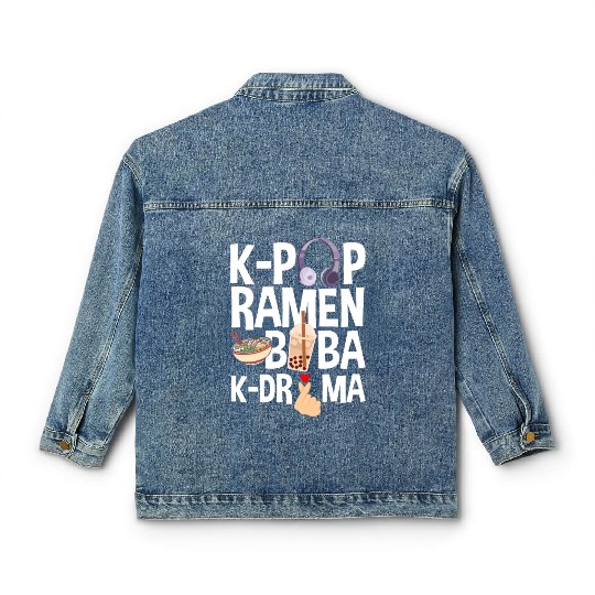 K-Pop K-Drama Korean Pop Music Classic Women's Denim Jackets
