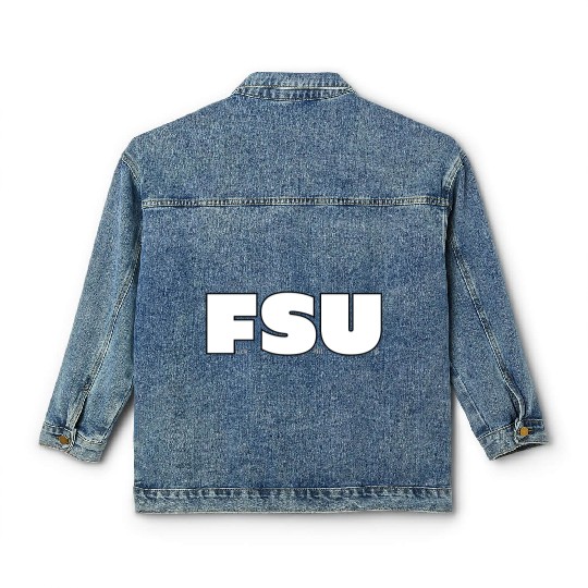 FSU Fuck Shit Up (Black Outlines) Classic Women's Denim Jackets