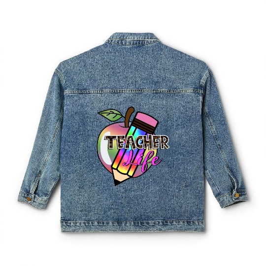 Teacher, Teacher Life Classic Women's Denim Jackets