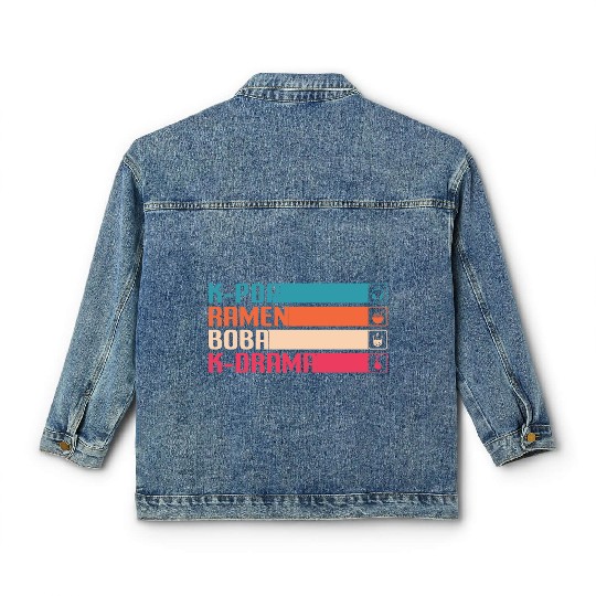 kpop, k pop music, korean pop music Classic Women's Denim Jackets