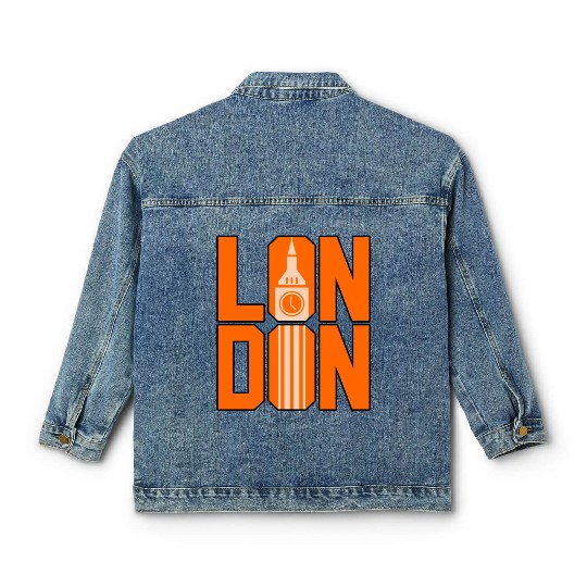 London Funny Gift Idea Classic Women's Denim Jackets