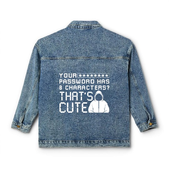 Hacker Cyber Security Password Classic Women's Denim Jackets
