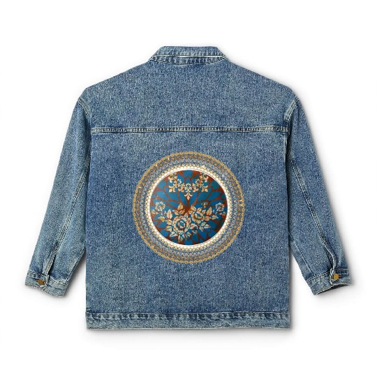 Lace Mandala Classic Women's Denim Jackets