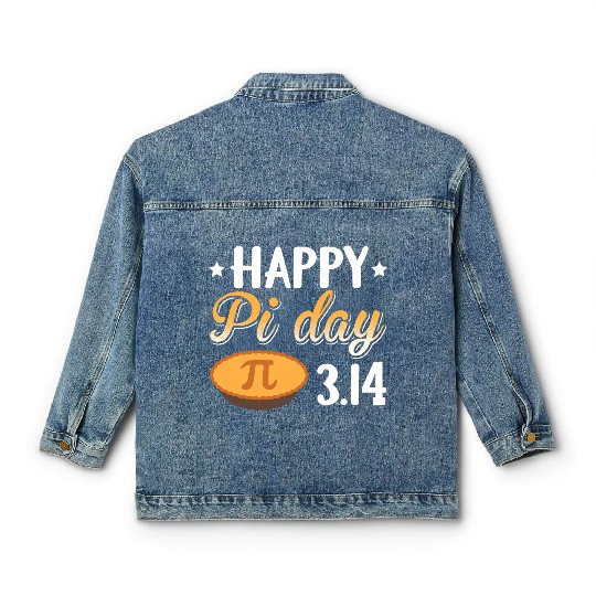Happy Pi Day Classic Women's Denim Jackets Love Math Funny Classic Women's Denim Jackets