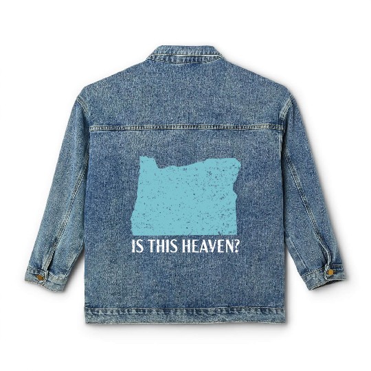 Is This Heaven Oregon USA America Oregonians Classic Women's Denim Jackets