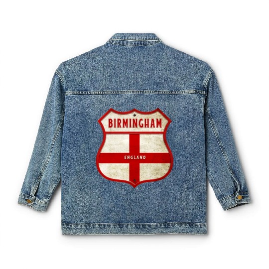 Birmingham England coat of arms Classic Women's Denim Jackets