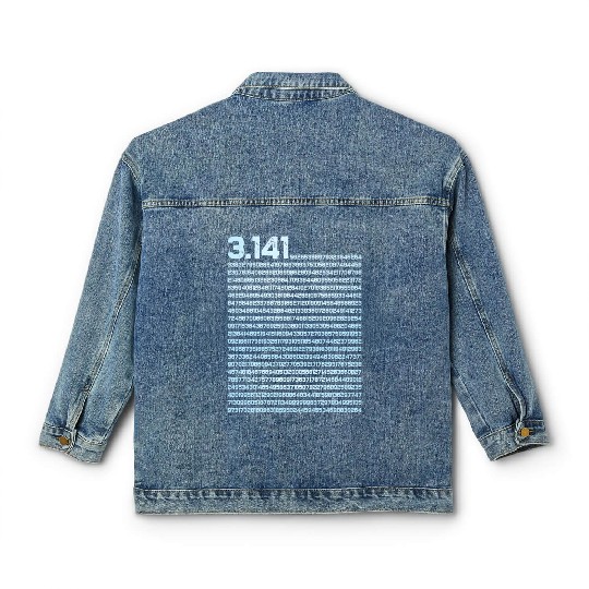 3.14 Pi Math Teacher Physics Irrational Number Classic Women's Denim Jackets