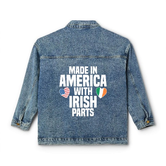 MADE IN AMERICA WITH IRISH PARTS Classic Women's Denim Jackets