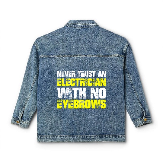 Electrician Electrical Engineer Lineman Classic Women's Denim Jackets