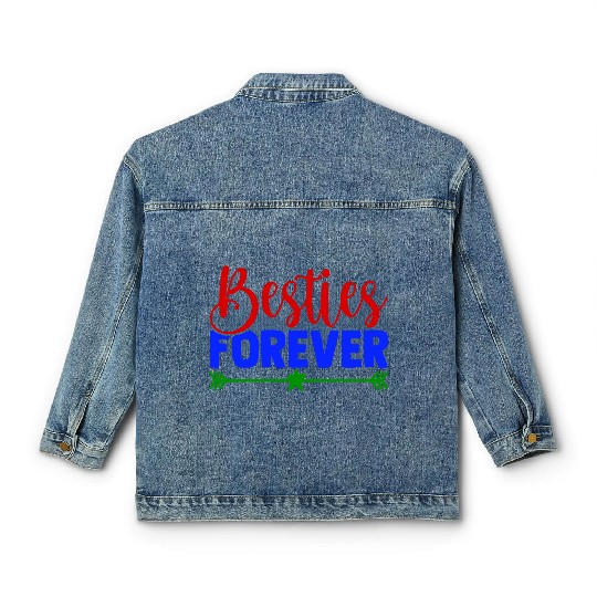 Besties Forever Classic Women's Denim Jackets