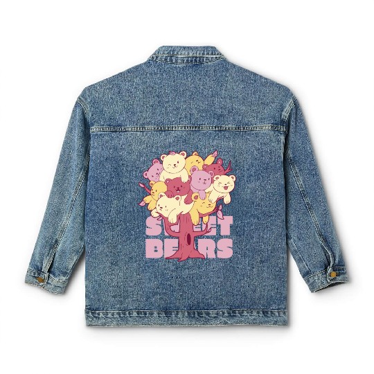 Sweet bears baby Classic Women's Denim Jackets