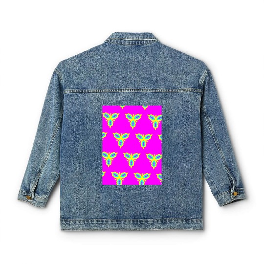 enchanting abstract seamless Classic Women's Denim Jackets