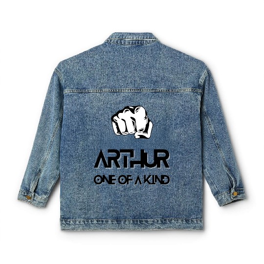 Arthur Name One of a Kind Birthday Anniversary Classic Women's Denim Jackets