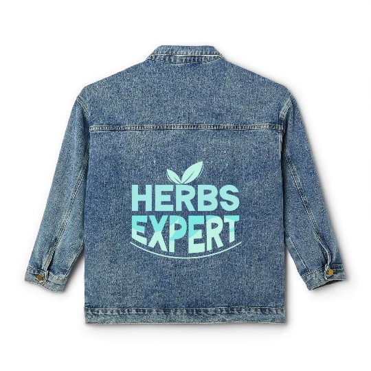 Herbs Expert Herbalism Herb Herbalist Gardening Classic Women's Denim Jackets