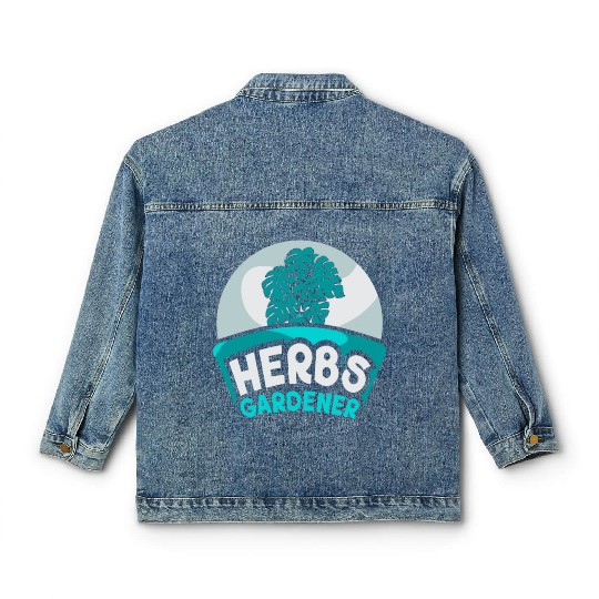 Herbs Gardener Herbalism Herb Herbalist Gardening Classic Women's Denim Jackets