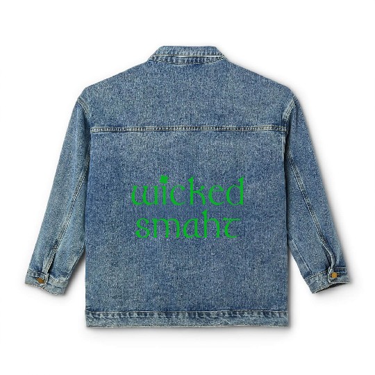 Wicked Smaht Irish Boston Classic Women's Denim Jackets