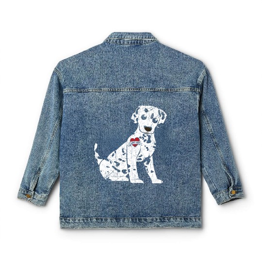 Spot Squad Dalmatian Owner Dog Lover Mothers Day Classic Women's Denim Jackets