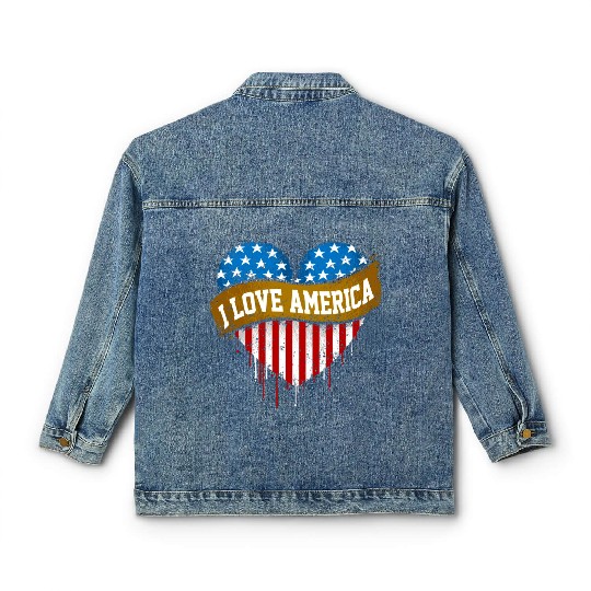 I Love America Classic Women's Denim Jackets