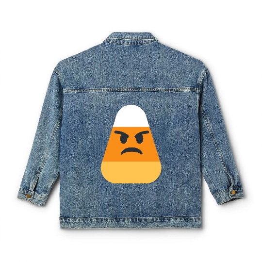 Angry Candy Corn Halloween Costume Classic Women's Denim Jackets