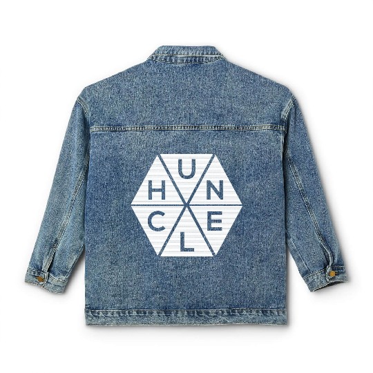 Abstract Triangle Huncle Classic Women's Denim Jackets